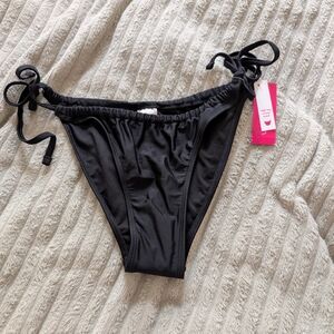Black Bikini Bottom with Side Ties